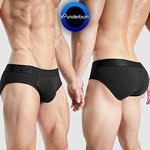 Rounderbum | תחתוני גברים - תקצירי בוקסר לגברים - מתאגרף עם רפידות משפרות - מעצב גוף - עיצוב תחתוני